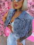 Džinsa veste "CRYSTAL MATCH" 56017 - ZILA