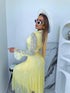 Lace dress "ROSALIA A2590" - YELLOW