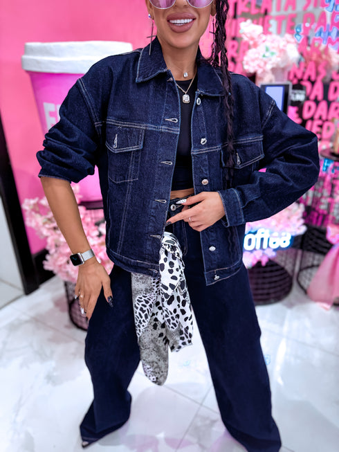 HM8505-1 džinsa jaka "TWILIGHT" - tumši zila