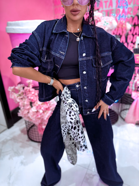 HM8505-1 džinsa jaka "TWILIGHT" - tumši zila