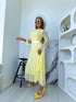 Lace dress "ROSALIA A2590" - YELLOW