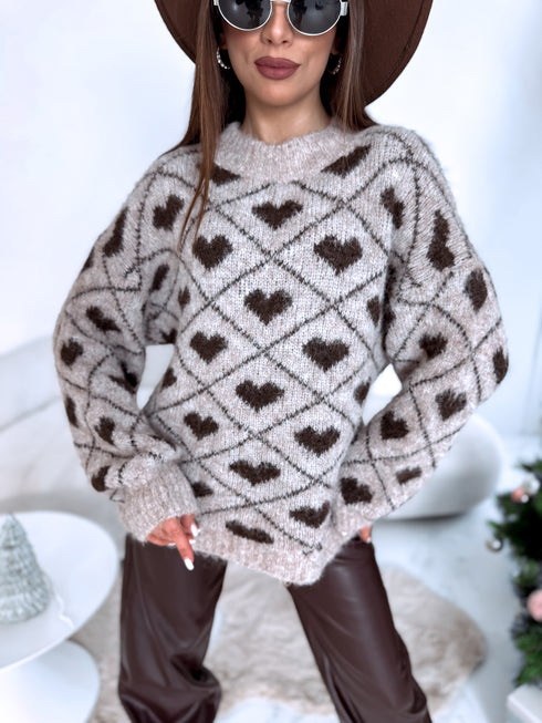 Džemperis "HOLIDAY HUG" 33975 - TUMŠI BĒŠS