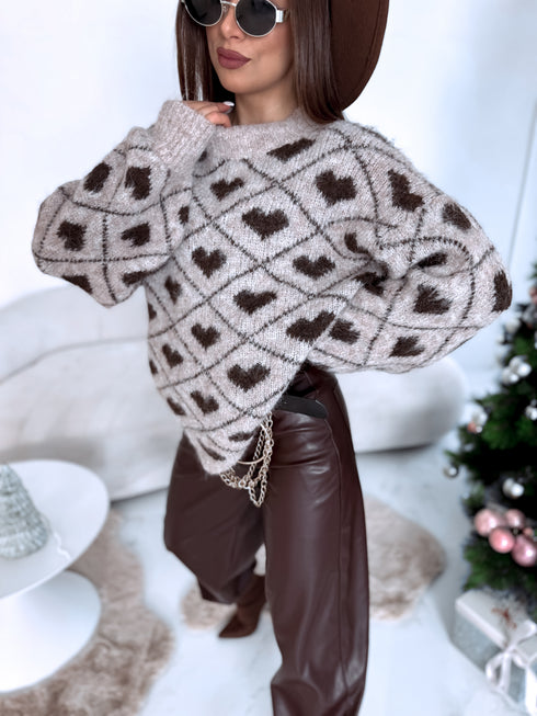 Džemperis "HOLIDAY HUG" 33975 - TUMŠI BĒŠS