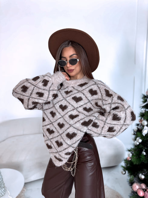 Džemperis "HOLIDAY HUG" 33975 - TUMŠI BĒŠS