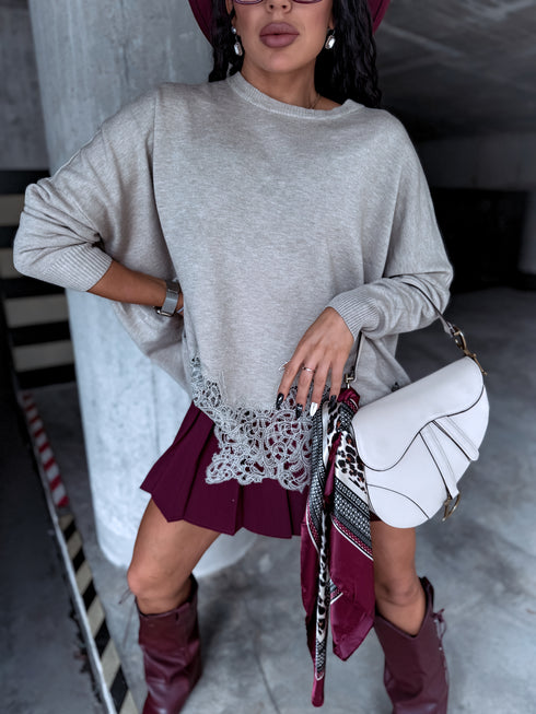 LIELIZMĒRA džemperis "SHAKE IT FF89"- TUMŠI BĒŠS