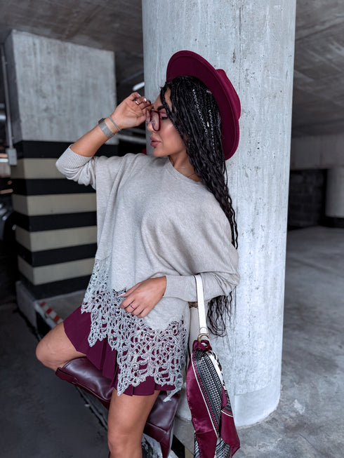 LIELIZMĒRA džemperis "SHAKE IT FF89"- TUMŠI BĒŠS