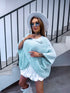 Mohair oversized jacket "POSES" 84236 - MINT