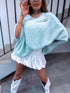 Mohair oversized jacket "POSES" 84236 - MINT
