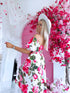 "MARGARITA 288" dress - rose pattern