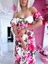 "MARGARITA 288" dress - rose pattern