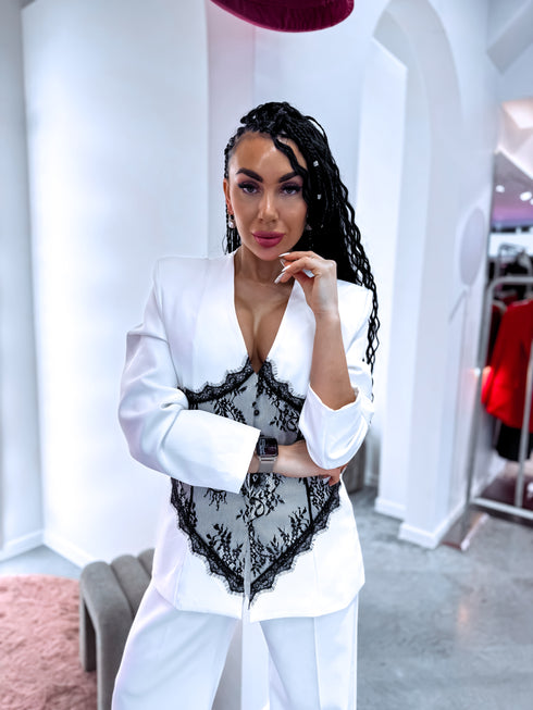 2in1 komplekts ar mežģīni "ICE SPIRIT 25229" - BALTS