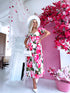 "MARGARITA 288" dress - rose pattern