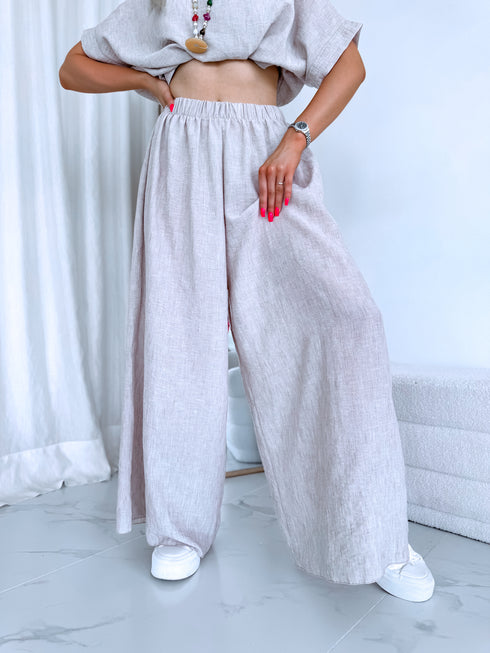 LARGE SIZE set "NECKLACE 23300" - beige