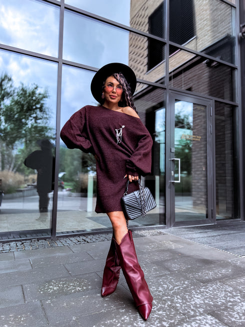 "CREME BRULE 7682" boots - BORDEAUX