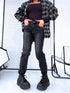 GRAPHITE mom fit jeans pants HM313-5 "SMOKE"