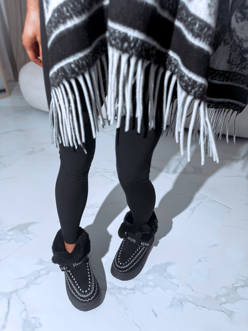 "GLACYN" īsie zābaki F-572 - MELNI