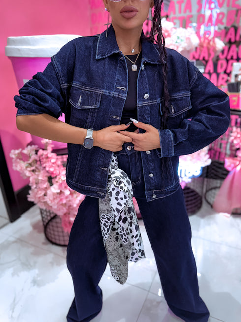 HM8505-1 džinsa jaka "TWILIGHT" - tumši zila