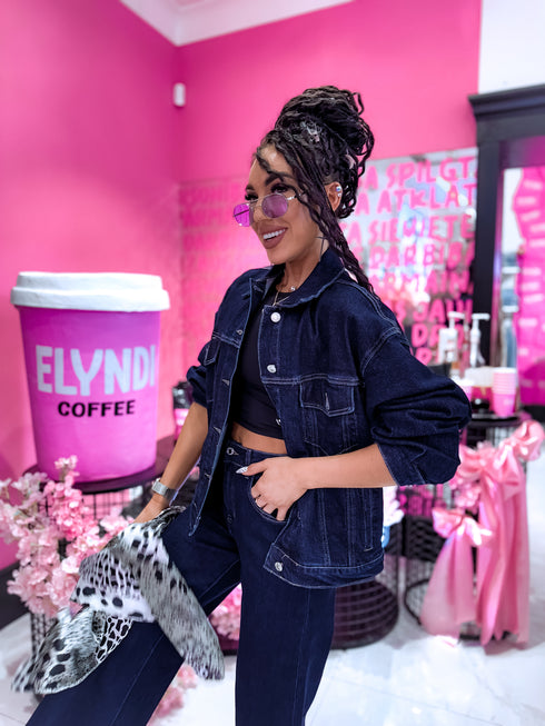 HM8505-1 džinsa jaka "TWILIGHT" - tumši zila