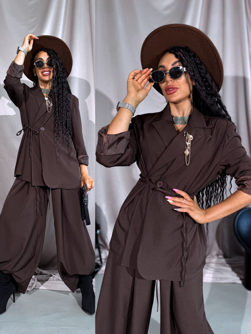 Žakete "COUTURE V8061" - CHOCO