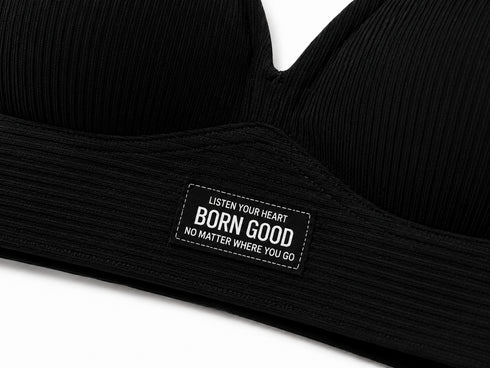 Krūšturis 4859 "BORN GOOD" - juodas