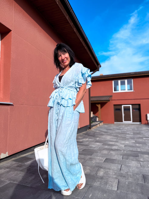 LINA komplekts "SALT ON SKIN 7327" - GAIŠI ZILS