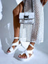 Women's summer sandals - white