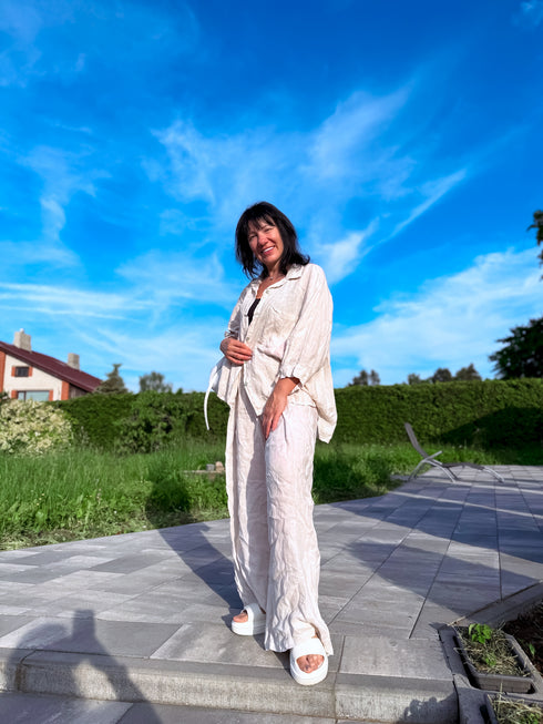 LINA komplekts "AMERICANO 8210" - gaiši bēšs