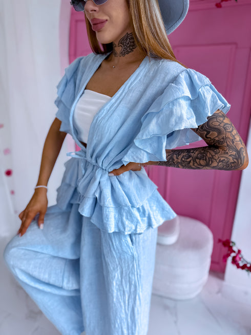 LINA komplekts "SALT ON SKIN 7327" - GAIŠI ZILS