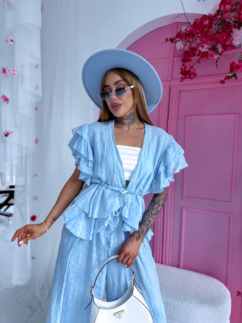 LINA komplekts "SALT ON SKIN 7327" - GAIŠI ZILS