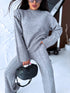 Knitted Set "SMOOTH LINES E5388" - GRAY