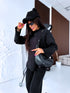 Knitted set "SMOOTH LINES E5388" - BLACK PRE-ORDER