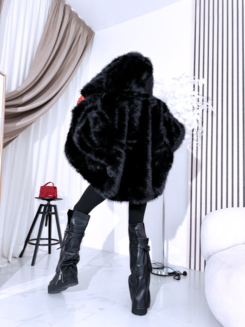 "FURORA PH6710" mākslīgās kažokādas virsjaka - MELNA PRE-ORDER