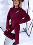 Knitted Set "SMOOTH LINES E5388" - BORDEAUX