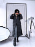 "COYOTE FC7633" long coat - BLACK