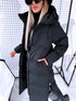 "COYOTE FC7633" long coat - BLACK