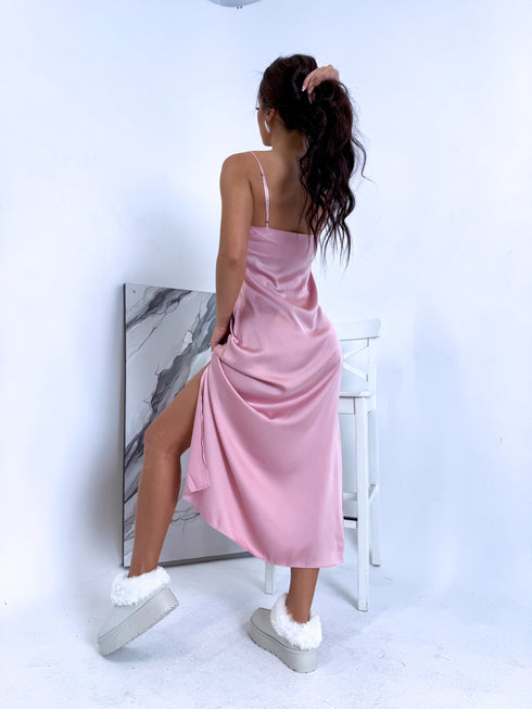 2in1 nakts komplekts "NIGHT QUEEN" - veci rozā