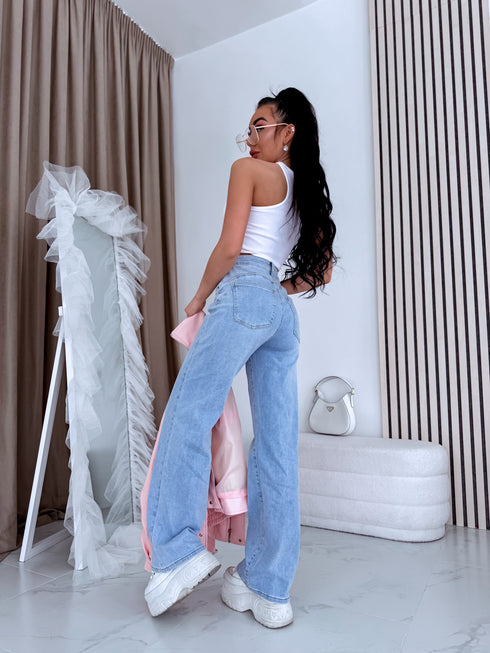 Džinsai "POWER STRETCH" 9254-1 - ŠVIESIAI MĖLYNA