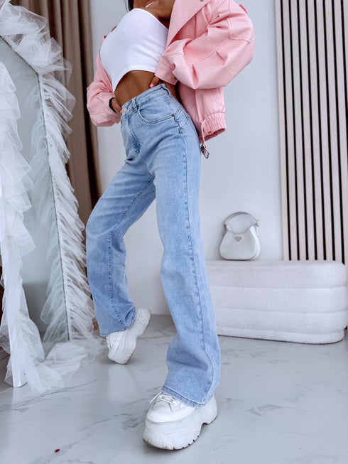 Džinsai "POWER STRETCH" 9254-1 - ŠVIESIAI MĖLYNA