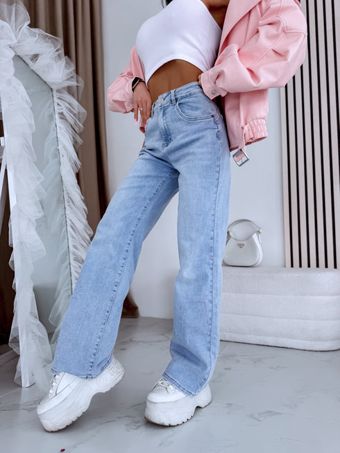 Džinsai "POWER STRETCH" 9254-1 - ŠVIESIAI MĖLYNA