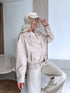 "POISON" Faux leather jacket CV2169-5 - BEIGE