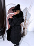 "BARNEY FC7618" long coat - BLACK