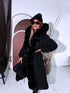 "BARNEY FC7618" long coat - BLACK