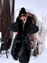 "BARNEY FC7618" long coat - BLACK
