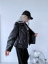 "POISON" Faux leather jacket CV2169-1 - BLACK