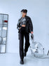 "POISON" Faux leather jacket CV2169-1 - BLACK