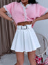 "City Flirt" Skort W49888 + Belt - White