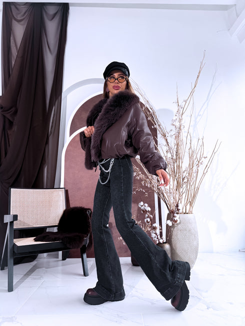 Двусторонняя куртка "REPLY" LM91161 - CHOCO