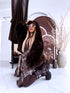 "FURORA PH6710" faux fur jacket - CHOCO PRE-ORDER