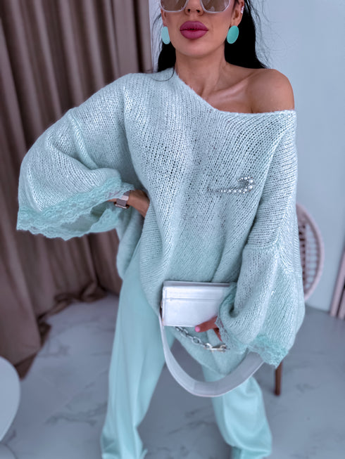 MOHĒRAS džemperis "FRANCE 41356" - mint