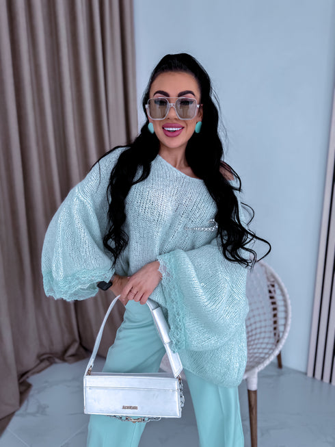 MOHĒRAS džemperis "FRANCE 41356" - mint